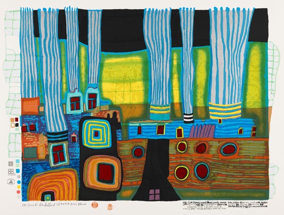 Friedensreich Hundertwasser - Ruhige Dampfer