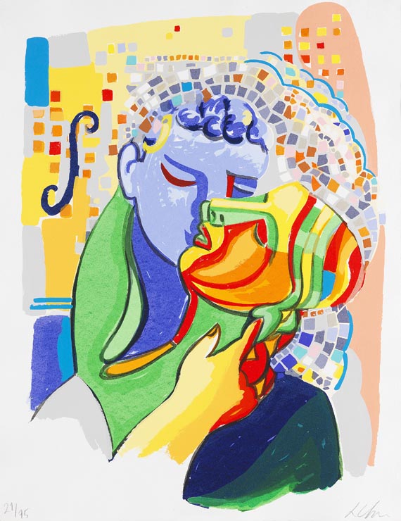 Sandro Chia - Figure in amore - 