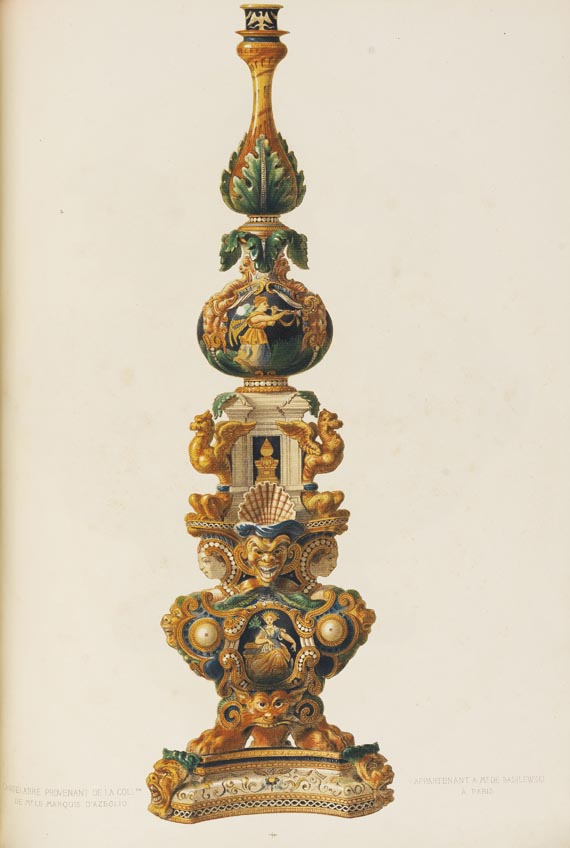 Carl Delange - Recueil de Faiences Italiennes. 1869 - 