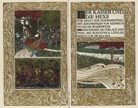 Heinrich Vogeler - Hofmannsthal, Der Kaiser und die Hexe. 1900