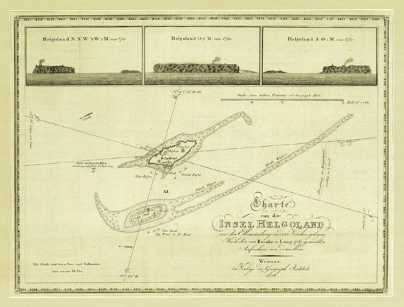 Schleswig-Holstein - Charte von der Insel Helgoland. 1808