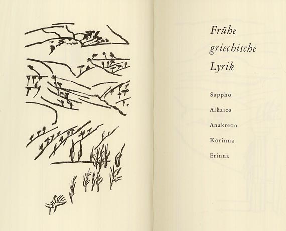  Otto Rohse-Presse - Goethe: Maximen, Kenko: Betrachtungen, Griech. Lyrik. 3 Bde.
