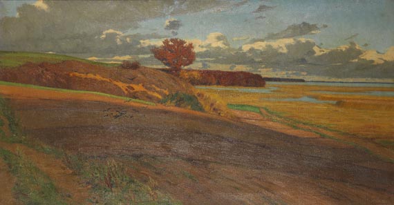 Paul Müller-Kaempff - Ruhende Felder, Landschaft bei Ahrenshoop