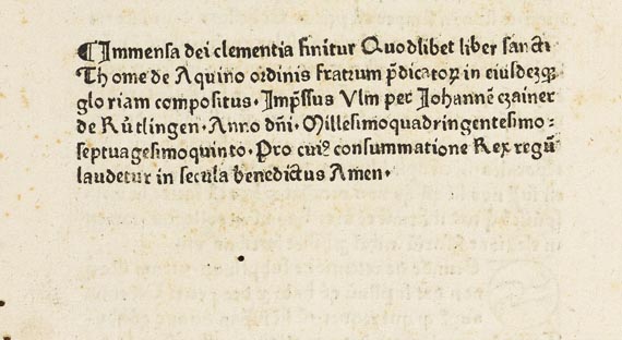  Thomas von Aquin - Questiones. 1475   21(20) - 