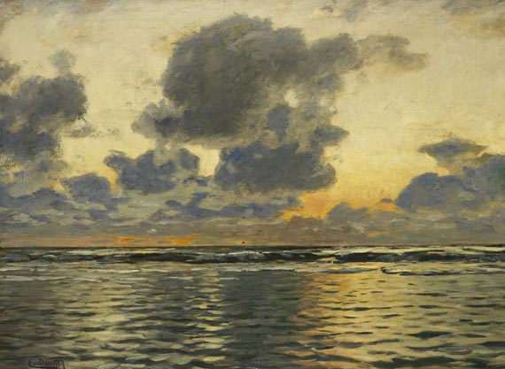 Eugen Gustav Dücker - Abendstimmung an der Nordsee - Cover