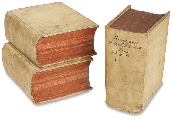 Joseph Bingham - Origines sive antiquitates. 10 Tle. in 3 Bdn. 1724-29 - Cover