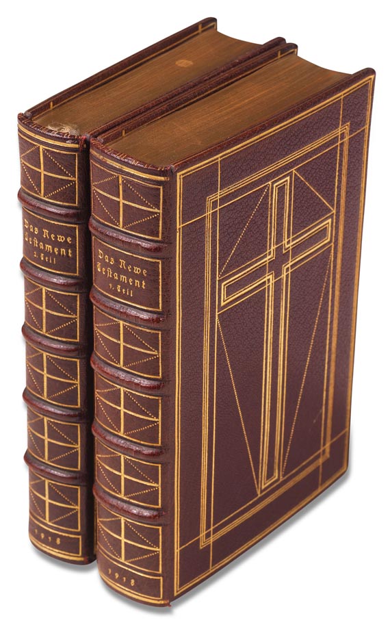  Biblia germanica - Das newe Testament Deutsch, 2 Bde. 1918. - Cover