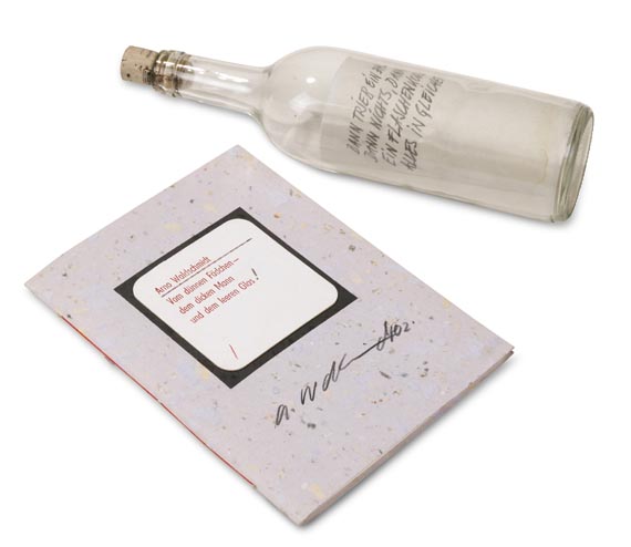 Arno Waldschmidt - Fuchs, G. B.: Vom dünnen Fädchen. 2002 (inkl. Glasflasche) - Cover