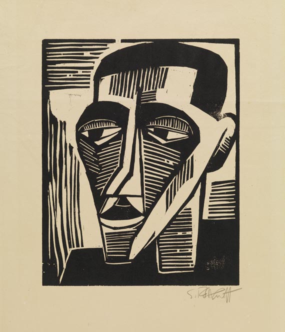 Karl Schmidt-Rottluff - Männlicher Kopf