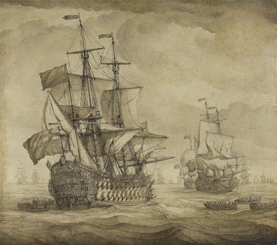 Willem I van de Velde - Englische Kriegsschiffe
