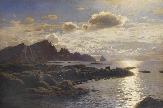 Themistokles von Eckenbrecher - Felsige Küste bei Andenes auf Andoey in Nordnorwegen