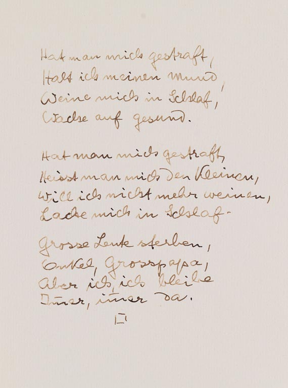 Hermann Hesse - Kleiner Knabe - 