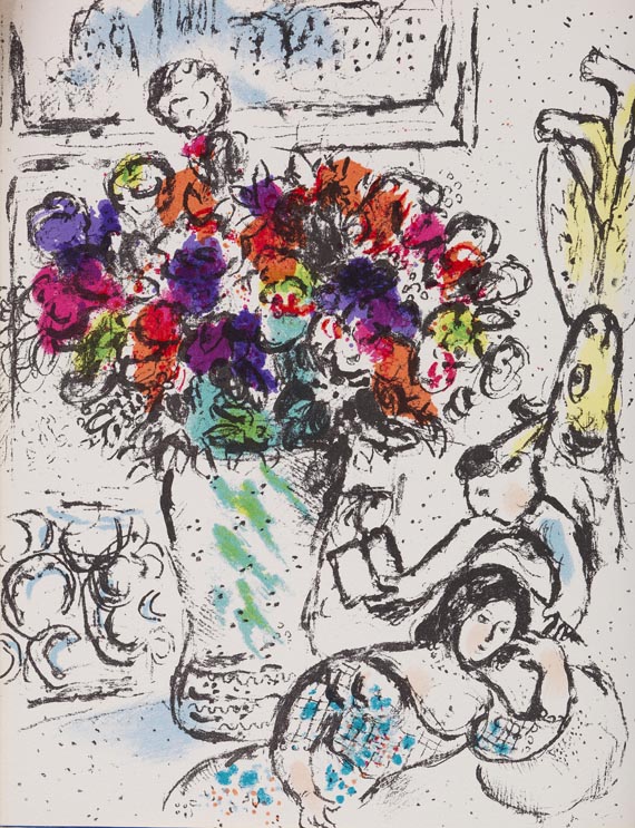 Marc Chagall - Chagall. Lithograph. Deutsche Ausgabe. Bände I-IV (von VI) - 