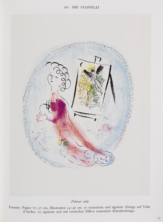 Marc Chagall - Chagall. Lithograph. Deutsche Ausgabe. Bände I-IV (von VI) - 