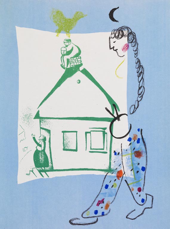 Marc Chagall - Chagall. Lithograph. Deutsche Ausgabe. Bände I-IV (von VI) - 
