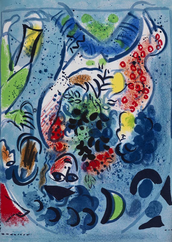 Marc Chagall - Chagall. Lithograph. Deutsche Ausgabe. Bände I-IV (von VI) - 