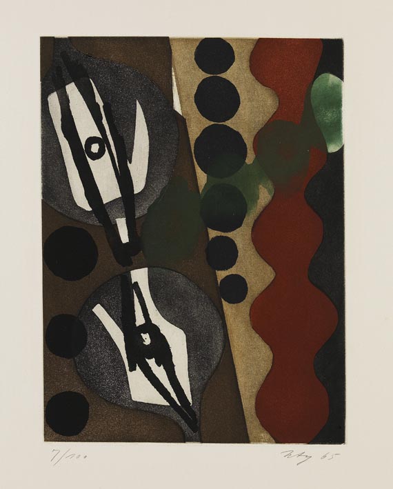 Ernst Wilhelm Nay - Sechs Aquatinten. Über den Menschen - 