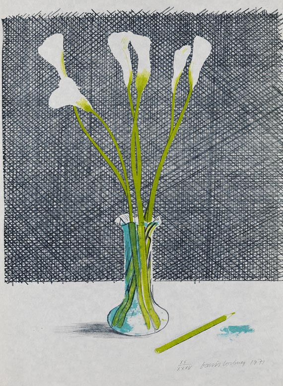 David Hockney - Lillies (Still Life)