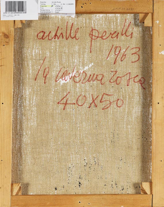 Achille Perilli - La caverna rosea - 