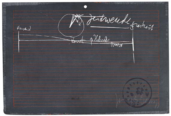 Joseph Beuys - Schiefertafel - Back side