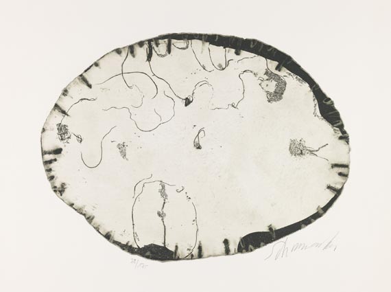 Emil Schumacher - Motiv 7/1967 - Signature