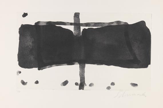 Emil Schumacher - Motiv 3/1967 - Signature