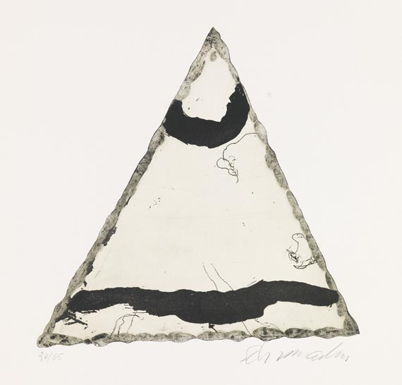 Emil Schumacher - Motiv 9/1967 - Signature