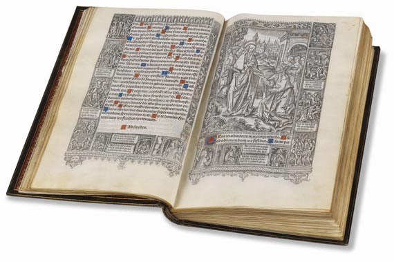 Stundenbuch - Hore intemerate dei genitricis Virginis marie. Auf Pgt. Paris 1506.