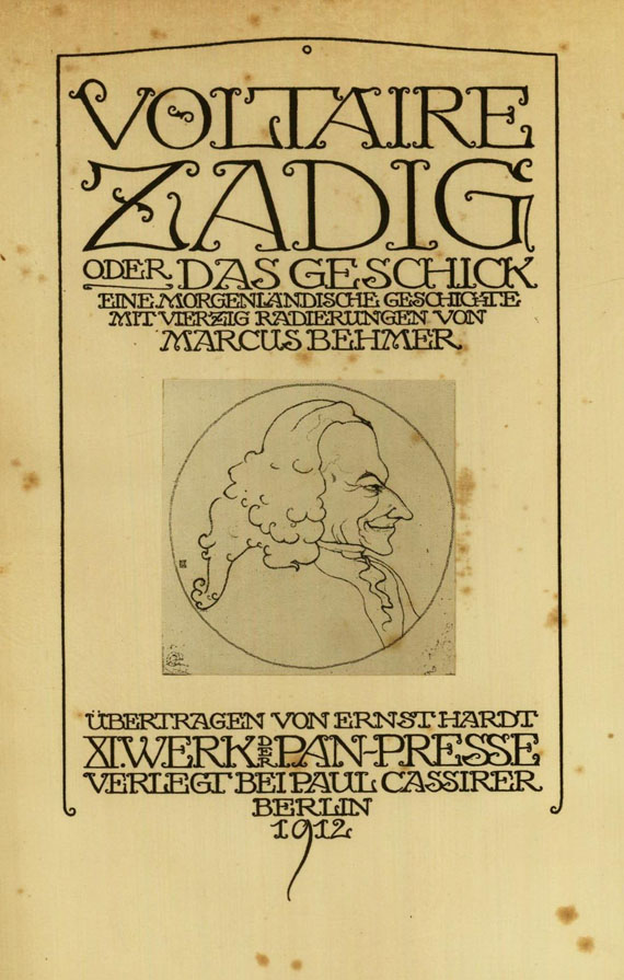 Marcus Behmer - Voltaire, Zadig, 1912.