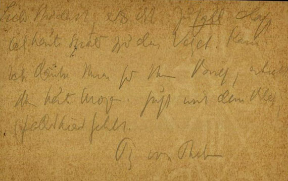 Else Lasker-Schüler - 1 Autograph. 1913