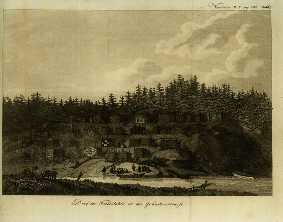 Georg Vancouver - Reisen nach dem nördlichem Theile der Südsee. 2 Bde. 1799-1800.