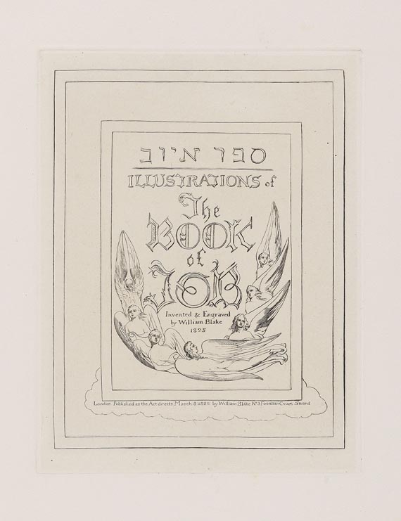 William Blake - Illustrations of the book of Job. - 