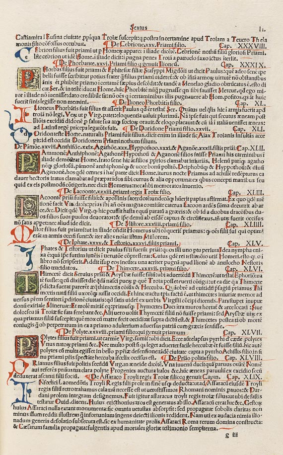 Giovanni Boccaccio - Genealogie. (B9) - 