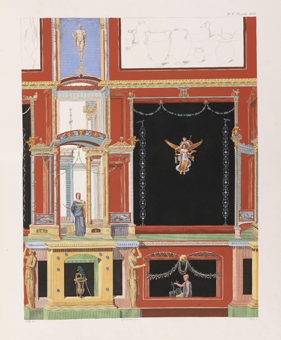 F. Mazois - Les ruines de Pompei. 4 Bde. 1812. - 