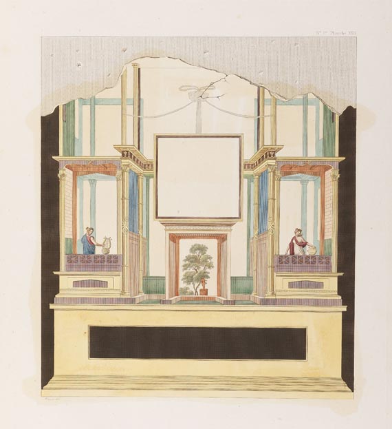 F. Mazois - Les ruines de Pompei. 4 Bde. 1812. - 