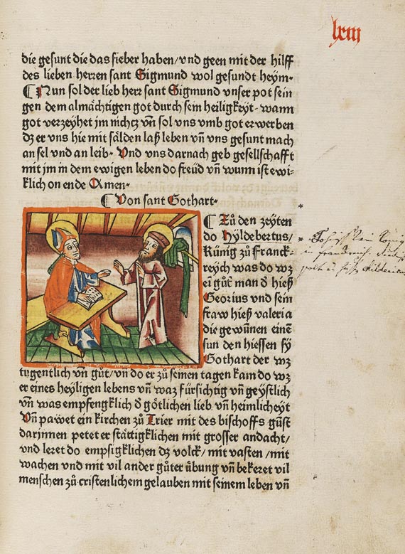  Jacobus de Voragine - Das Leben der Heiligen (Legenda aurea). 2 Bde. (C9/C17). - 