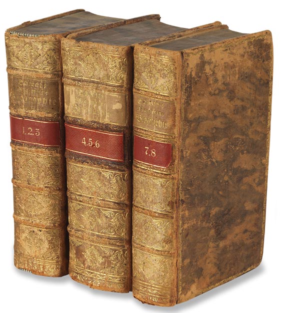 Johann Matthias Schröckh - Allgemeine Biographie. 1767-91. 8 Bde. in 3 Bden. - Cover