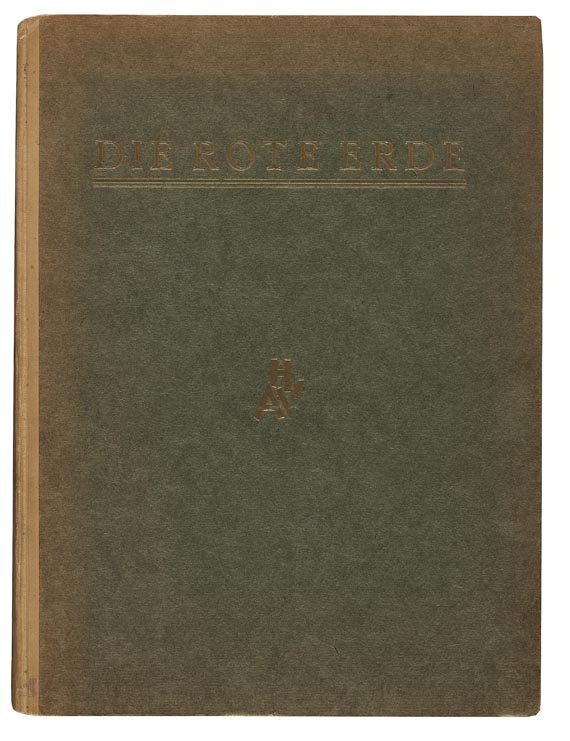   - Die rote Erde. 2 Bde. + 3 Hefte. 1919-23. - Cover