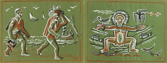 Hermann Max Pechstein - Reisebilder. Italien - Südsee - 