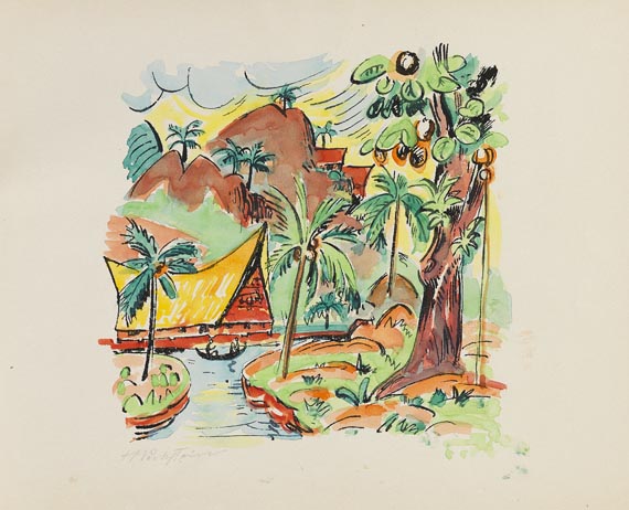 Hermann Max Pechstein - Reisebilder. Italien - Südsee - 