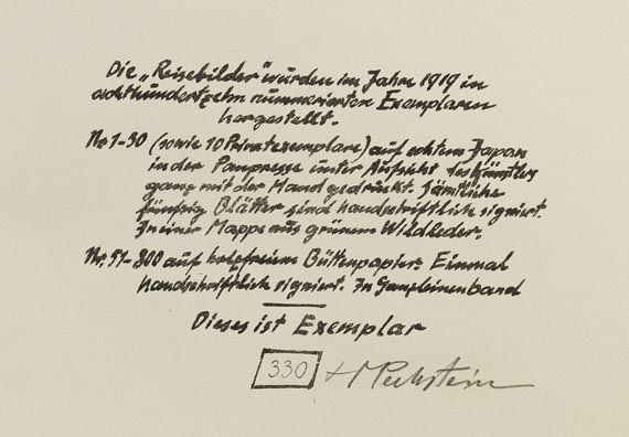 Hermann Max Pechstein - Reisebilder. Italien - Südsee - 