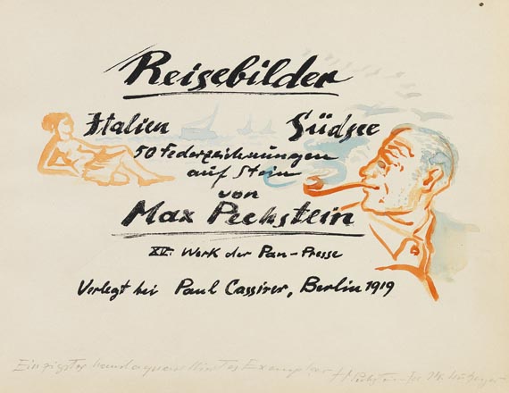 Hermann Max Pechstein - Reisebilder. Italien - Südsee - 