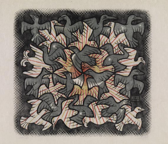 Maurits Cornelis Escher - Sonne und Mond - 