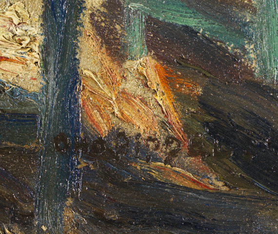 Otto Pippel - Im Biergarten - Signature