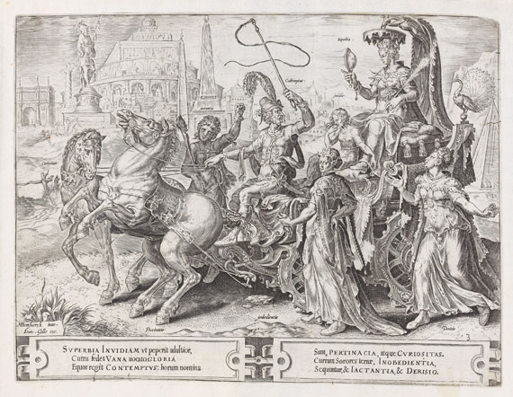 Dirk Volkertsz. Coornhert - 8 Bll.: Circulus vicissitudes rorum humanorum (Unbeständigkeit der menschlichen Dinge) - 