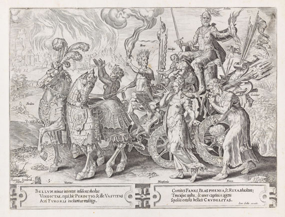 Dirk Volkertsz. Coornhert - 8 Bll.: Circulus vicissitudes rorum humanorum (Unbeständigkeit der menschlichen Dinge) - 
