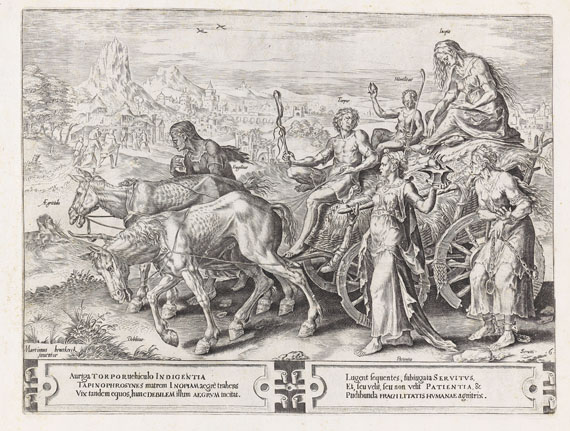 Dirk Volkertsz. Coornhert - 8 Bll.: Circulus vicissitudes rorum humanorum (Unbeständigkeit der menschlichen Dinge) - 