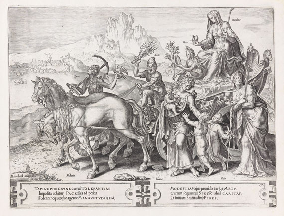 Dirk Volkertsz. Coornhert - 8 Bll.: Circulus vicissitudes rorum humanorum (Unbeständigkeit der menschlichen Dinge) - 