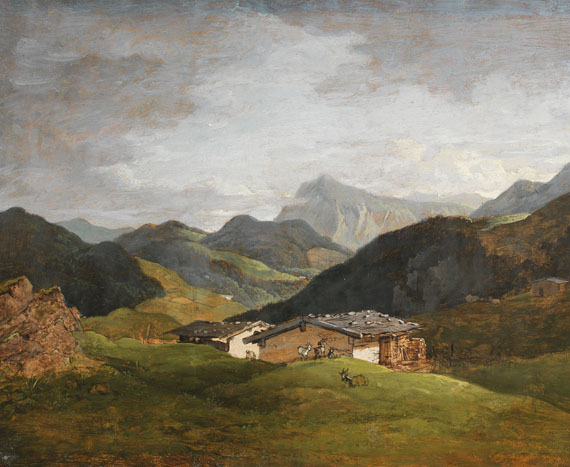 Max Joseph Wagenbauer - Almhütten im Hochtal