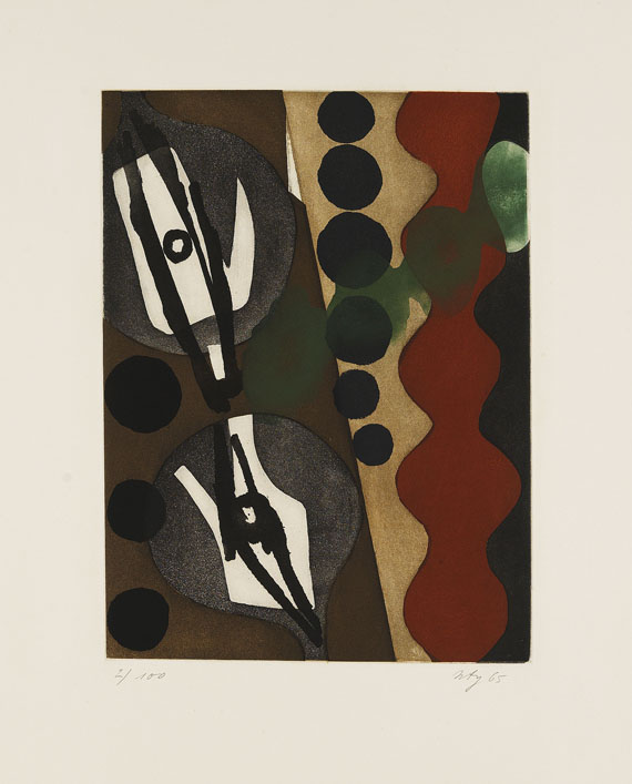 Ernst Wilhelm Nay - Sechs Aquatinten. Über den Menschen - 
